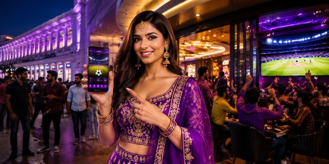 Evening carnival and gaming atmosphere in Delhi’s Connaught Place