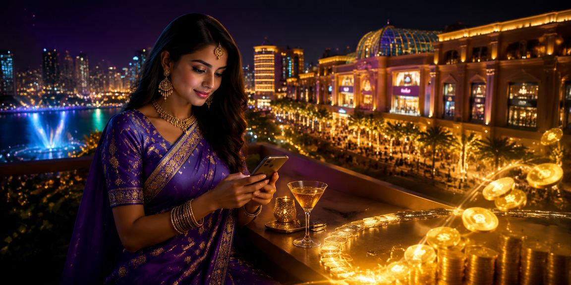 Mobile live casino gameplay in vibrant blue and gold theme in Delhi